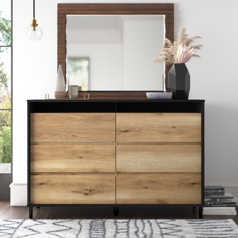 Breazeale 57.559 W 6 Drawer Dresser Mercury Row
